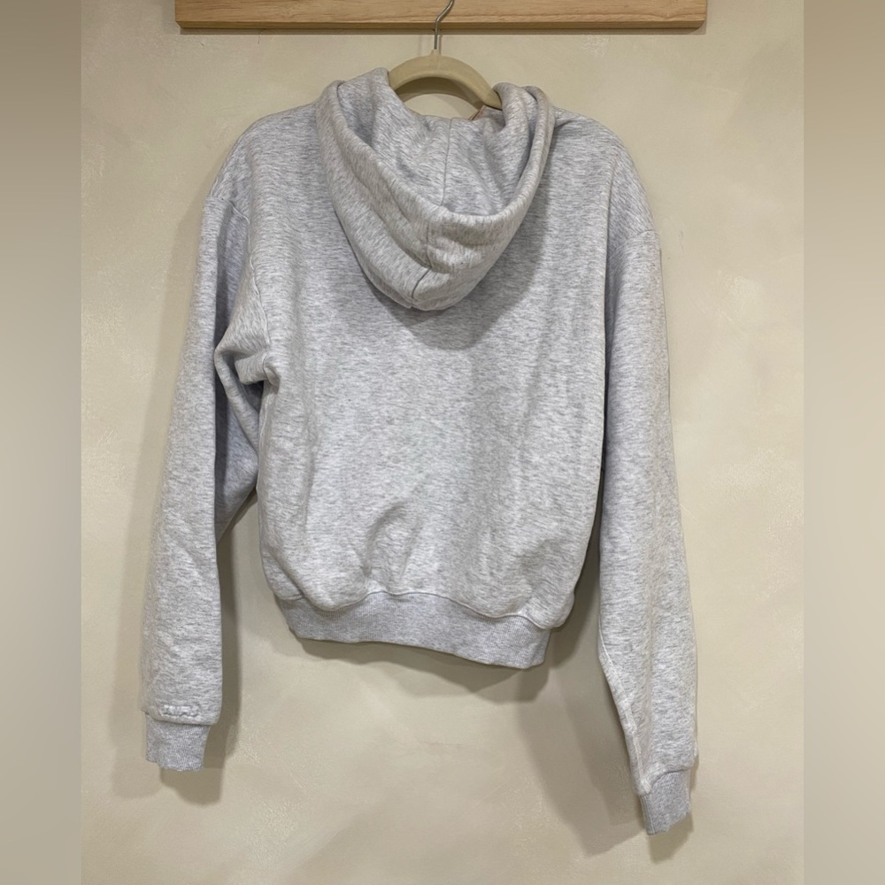 Skims Cotton Fleece Classic Hoodie Light Heather Grey Small NWI - Picture 4 of 10